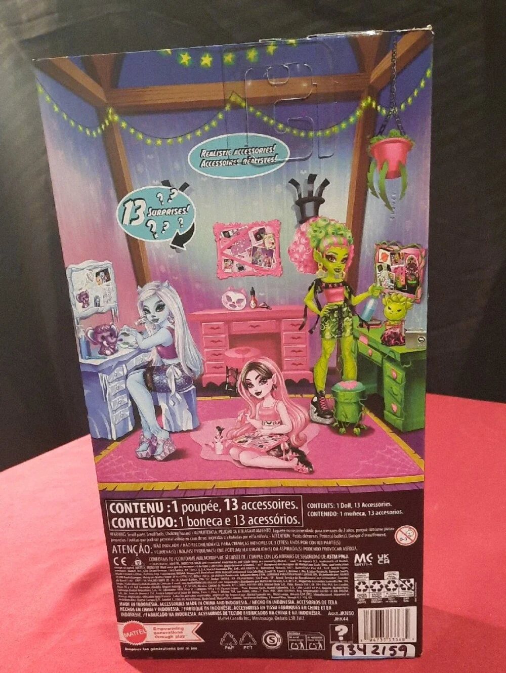 Monster High Abbey Bominable Playset Self-scare Secrets 14 Surprises With Doll